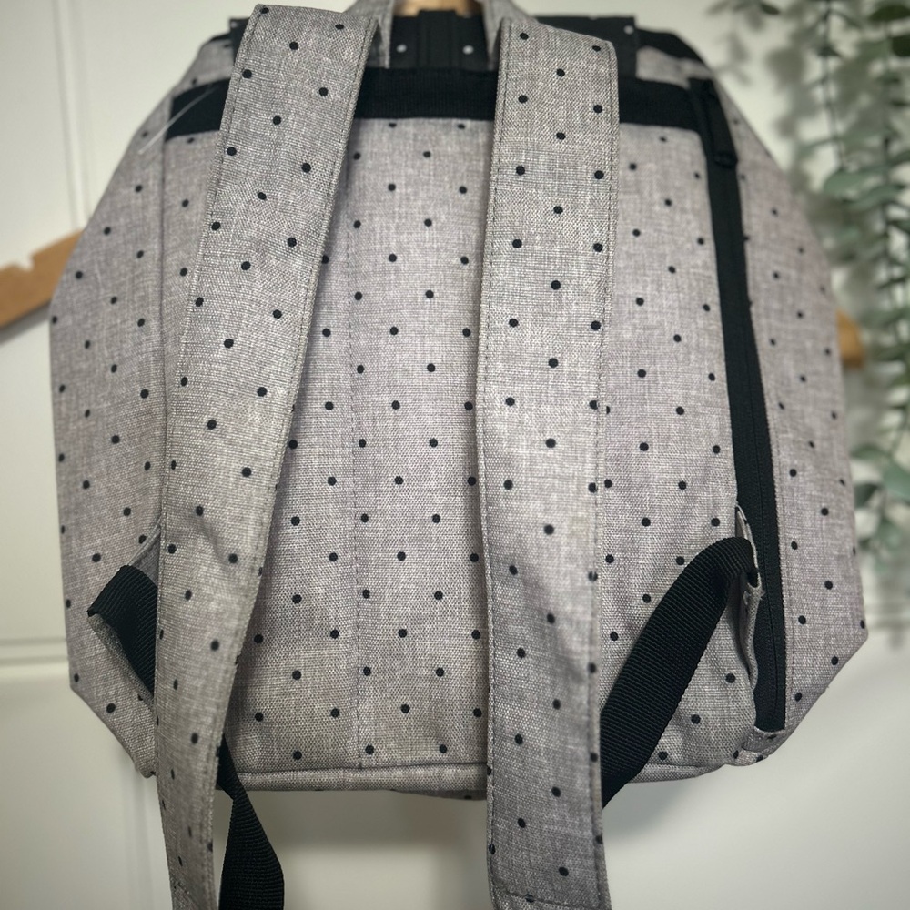 Herschel Supply Company Dawson Black and Gray Backpack with Polka Dots - Picture 7 of 9